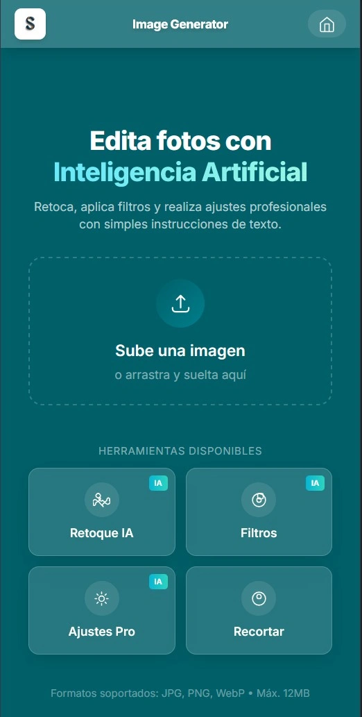 Image Generator - Pantalla 1