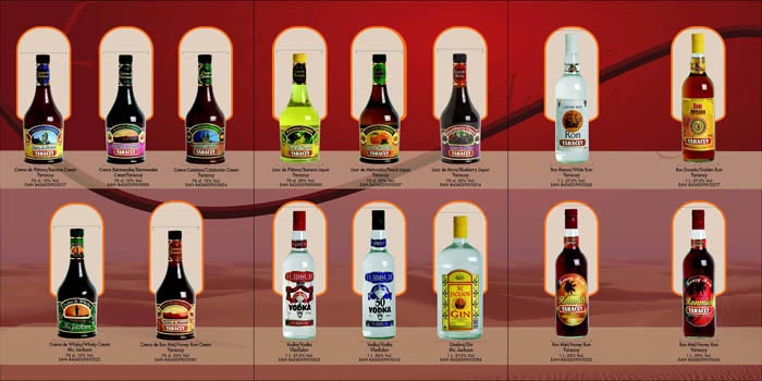 Tríptico para distribuidor de bebidas diseñado por Jorge Planas